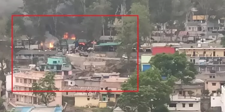 हादसा : आर्मी कैंटीन में लगी भीषण आग