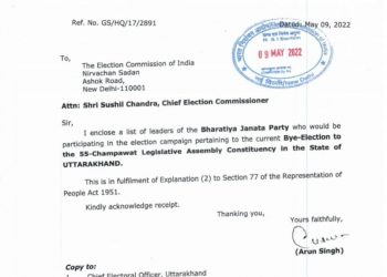 बड़ी खबर : तो भाजपा ने इन नेताओं को बनाया अपना स्टार प्रचारक। देखिए लिस्ट