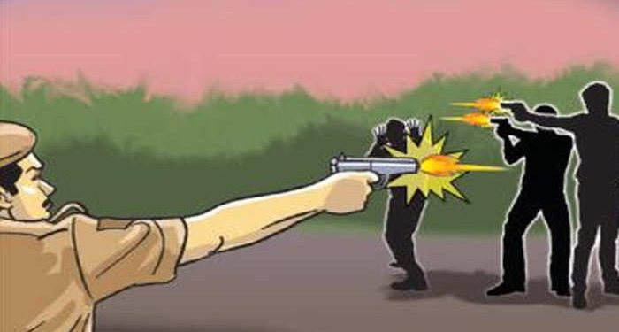 ब्रेकिंग : पुलिस और बदमाशों के बीच मुठभेड़,सिपाही घायल