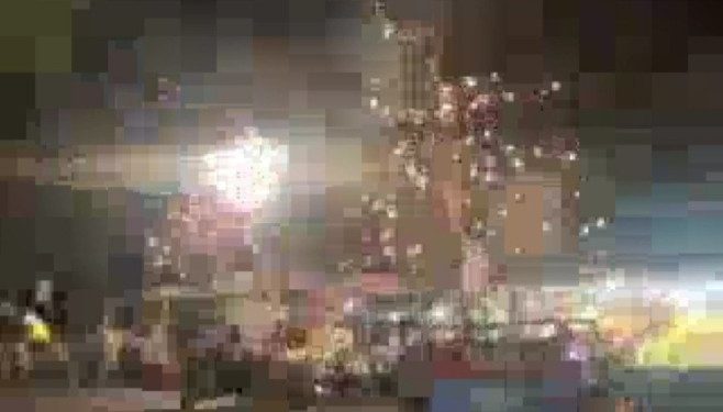 वायरल वीडियो” बिजली के तारो के मिलने से उठी चिंगारी टला बड़ा हादसा