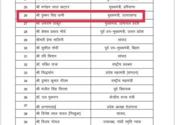 बड़ी खबर: मुख्यमत्री पुष्कर सिंह धामी दिल्ली MCD चुनाव में होंगे स्टार प्रचारक।लिस्ट जारी।