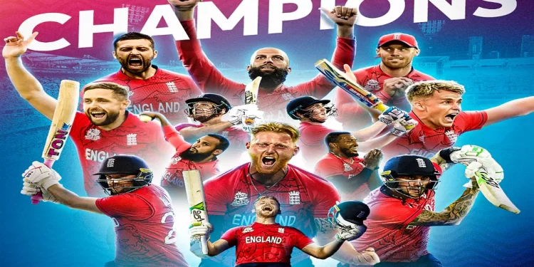 क्रिकेट: टी 20 वर्ल्ड कप 2022 का विजेता बना इंग्लैंड।पाकिस्तान को 5 विकेट से रौंदा।