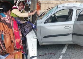 दुखद: यहां कार पलटने से हादसा! 5 लोग घायल 2 की हालत गंभीर..