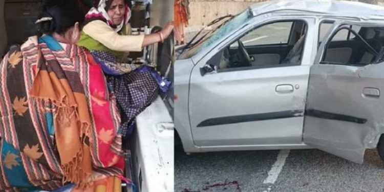 दुखद: यहां कार पलटने से हादसा! 5 लोग घायल 2 की हालत गंभीर..