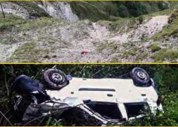 हादसा: यहां 500 मीटर गहरी खाई में गिरी जीप। 9 लोगों के मौत की सूचना..