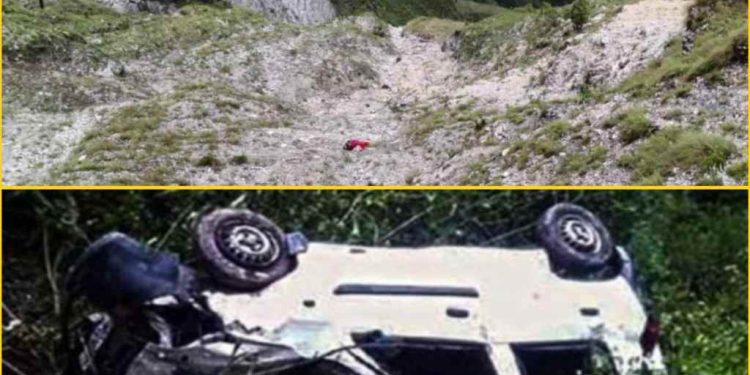 हादसा: यहां 500 मीटर गहरी खाई में गिरी जीप। 9 लोगों के मौत की सूचना..