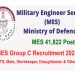 GOVERNMENT JOB’S: मिलिट्री इंजीनियर सर्विसेज (MES) में 41,822 पदों पर भर्तियां। जल्द करें आवेदन