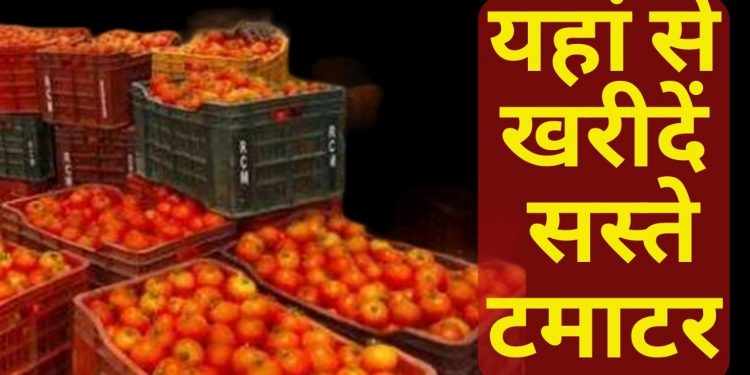राहत: 50 से 70 रूपये किलो सस्ते मिलेंगे टमाटर। सस्ते टमाटरों के काउंटर लगाएं जायेंगे..