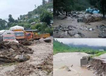 आफ़त की बारिश: यहां फटा बादल हाईवे बंद, मलवे में बही गाडियां, स्कूलों में अवकाश घोषित 