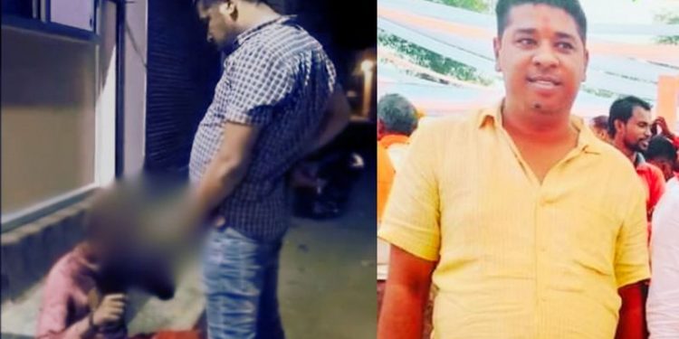 घिनौनी हरकत: यहां बीजेपी नेता ने मानसिक विक्षिप्त आदिवासी युवक के ऊपर किया पेशाब, देखें वीडियो