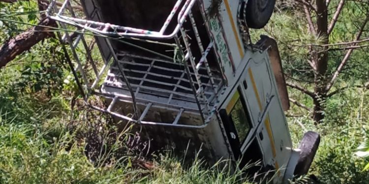 दुर्घटना: यहां बच्चों से भरी यूटिलिटी वाहन पलटी, सभी बच्चे सुरक्षित..