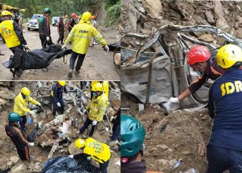 दुखद हादसा: यहां मलबे के नीचे दबा वाहन, 5 लोगों की दर्दनाक मौत..