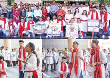 श्री महंत इंद्रेश अस्पताल में ’आँखों के वरदान’ से दिया नेत्रदान का संदेश