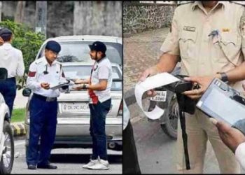 गड़बड़ घोटाला : उत्तराखंड में यहां पुलिस ने काटा गाड़ी का चालान लेकिन राशि गई दरोगा के खाते में।