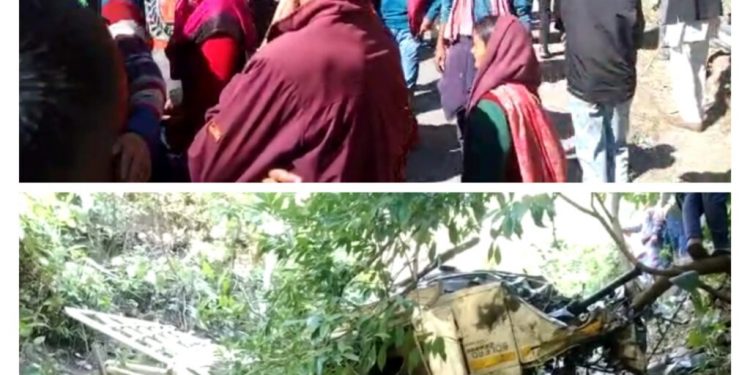 सड़क हादसा : मैक्स गिरी 800 मीटर गहरी खाई में, 8 लोगों के दर्दनाक मौत 3 घायल