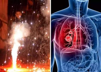 दीपावली, पटाखे के धुएं से फैले प्रदूषण के कारण लोगों को हुई स्वास्थ्य परेशानियां। लगा रहे है अस्पतालों के चक्कर