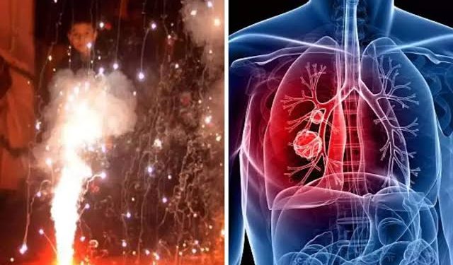 दीपावली, पटाखे के धुएं से फैले प्रदूषण के कारण लोगों को हुई स्वास्थ्य परेशानियां। लगा रहे है अस्पतालों के चक्कर