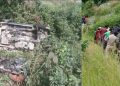हादसा : जोशीमठ औली मोटर मार्ग पर हुआ बड़ा हादसा, मध्य प्रदेश से आए पर्यटकों को गाड़ी गिरी खाई में ।
