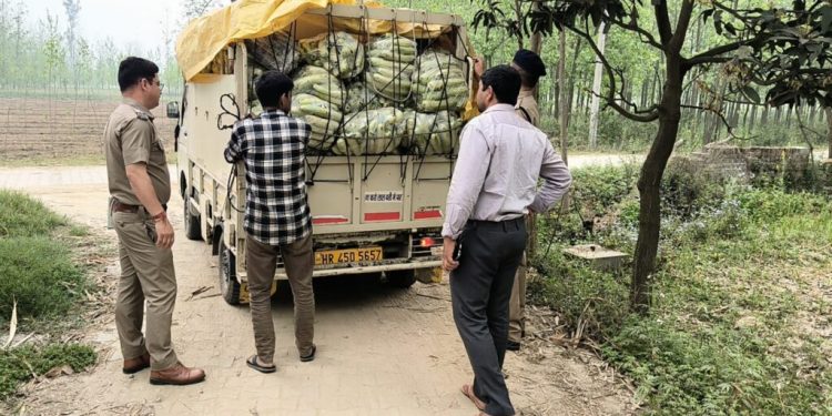 बड़ी खबर: यहां सब्जी के गाड़ी में मिली लाखों की शराब, ऐसे पकड़ में आए तस्कर..