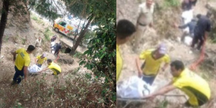 हादसा: मसूरी के हाथी पांव के पास गहरी खाई में गिरी कार, 3 की दर्दनाक मौत..