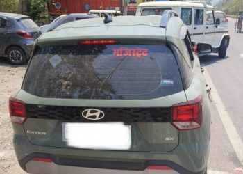 बड़ी कार्यवाही: UP के मैजिस्ट्रेट की कार को लेकर बेटा घूम रहा था , पुलिस ने उतारी हेकड़ी..