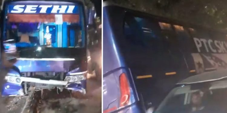 वीडियो: यहां अचानक हुए बस के ब्रेक फेल, डिवाइडर पर चढ़ी बस, सभी यात्री सुरक्षित..