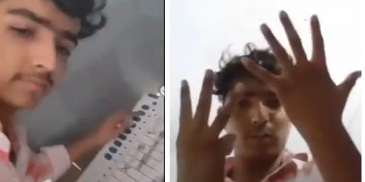 वायरल वीडियो: युवक ने भाजपा को डाला 1 बार नहीं 8 बार वोट, इलेक्शन कमीशन का बड़ा एक्शन..