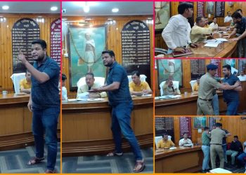 एक्सक्लूसिव: मसूरी में कैबिनेट मंत्री गणेश जोशी की अहम बैठक में, युवक का हाई वोल्टेज हंगामा..