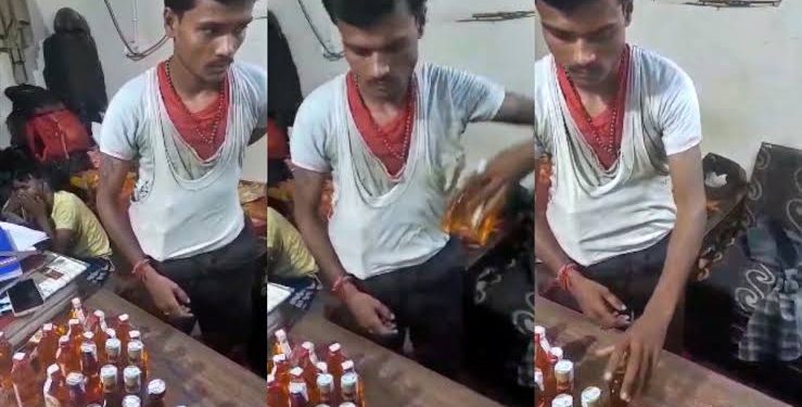 गजब वीडियो: हरिद्वार में चलती फिरती शराब की दुकान, वीडियो देख हो जाएंगे हैरान..