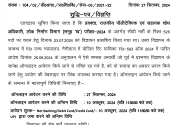 बड़ी खबर : 526 पदों में UKPSC ने दिया आवेदन का एक और मौका