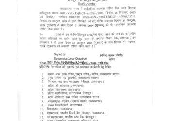 बिग ब्रेकिंग : 1 नवंबर को सार्वजनिक अवकाश घोषित, आदेश जारी