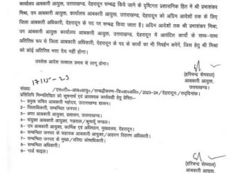 बड़ी खबर : प्रभा शंकर मिश्रा वर्तमान कार्यभार के साथ देहरादून भी देखेंगे,आदेश जारी