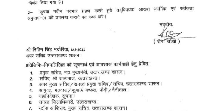 बिग ब्रेकिंग : उधम सिंह नगर के नए डीएम बने नितिन भदोरिया