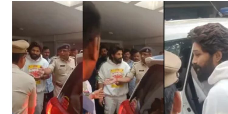 बड़ी खबर : पुष्पा ” फ़िल्म से चर्चित हुए तेलुगू अभिनेता अल्लू अर्जुन को पुलिस ने किया गिरफ्तार