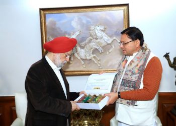 बड़ी खबर : केंद्रीय पेट्रोलियम और प्राकृतिक गैस मंत्री से सीएम धामी ने की शिष्टाचार भेंट
