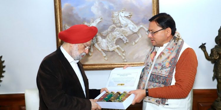 बड़ी खबर : केंद्रीय पेट्रोलियम और प्राकृतिक गैस मंत्री से सीएम धामी ने की शिष्टाचार भेंट