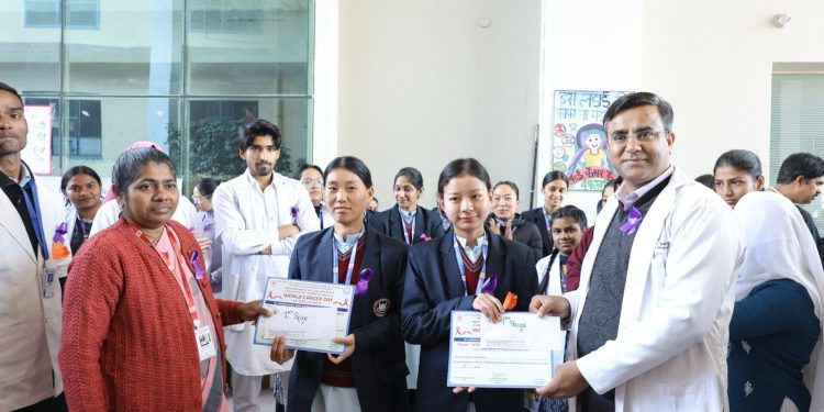 श्री महंत इंदिरेश अस्पताल ने विश्व कैंसर दिवस के अवसर पर जागरूकता अभियान आयोजित किया