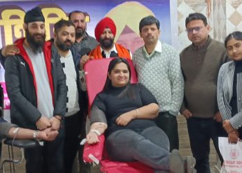 श्री महंत इन्दिरेश अस्पताल के रक्तदान शिविर में 195 यूनिट रक्तदान