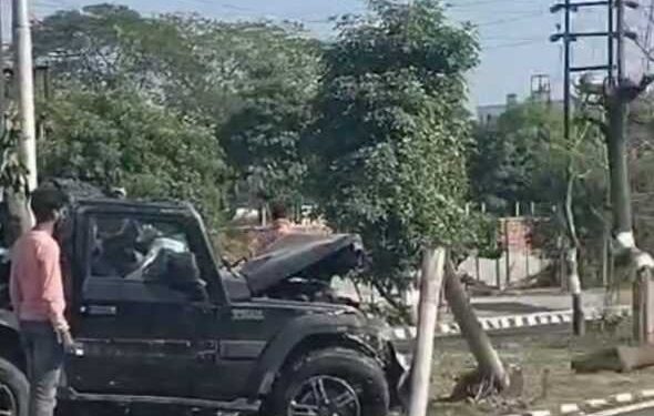 बिग ब्रेकिंग : सिडकुल में तेज़ रफ्तार थार ने मचाया कहर, 6 बार पलटी