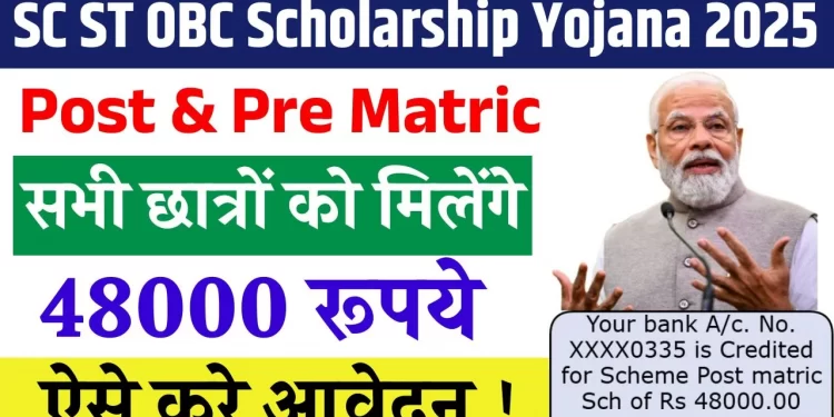 SC/ST/OBC Scholarship 2025: पाएं ₹48,000 की सीधी मदद – जानें आवेदन की पूरी प्रक्रिया!