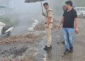 दुआधार में हाईवे धंसा: चंबा-नरेंद्रनगर मार्ग पर भारी वाहनों की आवाजाही पर रोक