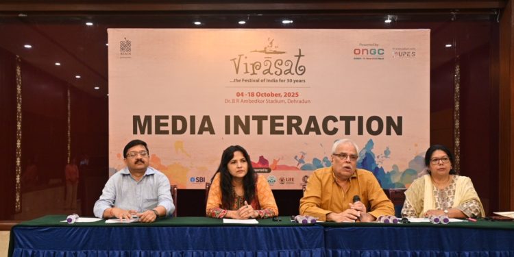 रीच द्वारा आयोजित विरासत आर्ट एंड हेरिटेज महोत्सव 2025, 4 से 18 अक्टूबर तक डॉ.बी.आर. अंबेडकर स्टेडियम,ओएनजीसी,  देहरादून में करेगा धमाल   