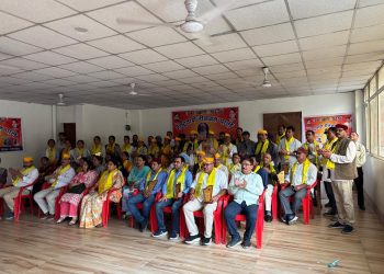 रीजनल पार्टी ने किया पंचायत प्रतिनिधियों का सम्मान।