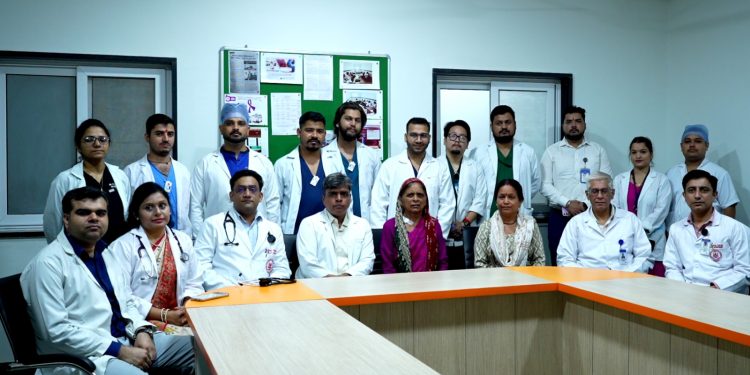 श्री महंत इन्दिरेश अस्पताल के काॅर्डियोलाॅजी टीम की बड़ी उपलब्धि