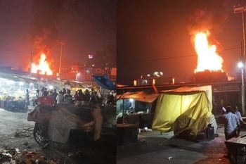 मेहूंवाला और निरंजनपुर मंडी में लपटों का कहर, पटाखों से बढ़ी मुश्किलें