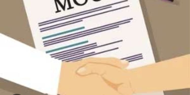 श्री महंत इन्दिरेश अस्पताल एवम्  दि हंस फाउंडेशन आई केयर के बीच एमओयू  ऽ नेत्रदान महाअभियान को मिलेगा नया आयाम