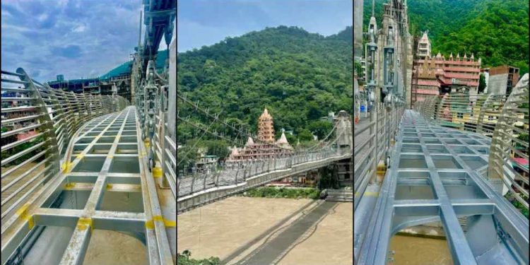 ऋषिकेश निर्माणाधीन बजरंग सेतु पर लोगों ने मचाया उत्पात,लाखों की लागत का तोड़ दिया कांच