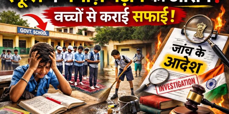 स्कूल में बच्चों से जबरन पढ़वाई नमाज, शौचालय भी कराए साफ, बच्चों ने लिखा बाल आयोग को पत्र