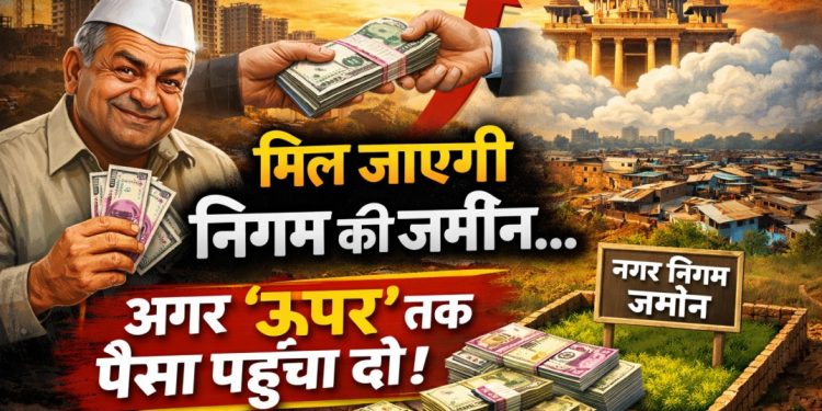 मिल जाएगी निगम की जमीन… अगर ‘ऊपर’ तक पैसा पहुंचा दो!