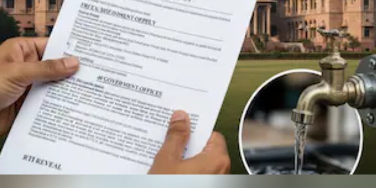 गजब : RTI में खुलासा सरकारी विभागों को मुफ्त में बांट रहा जल स्थान पानी